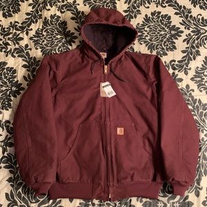 Carhartt J130 - Sandstone Duck Active Jacket - Quilted Flannel Lined